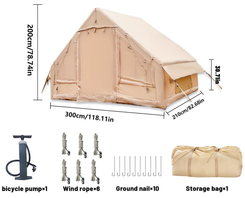 ⛺ versch. aufblasbare Campingzelte für 4-8 Personen & von 6 - 12 m² ab 175,40€ (statt 226€) ⛺ versch. aufblasbare Campingzelte für 4 8 Personen & von 6 12 m² ab 175,40€ (statt 226€)