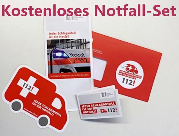 ⚕️ Schlaganfall-Notfallset gratis anfordern ⚕️ Schlaganfall Notfallset gratis anfordern
