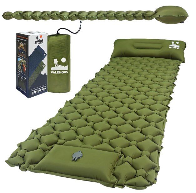 😴 VALEHOWL 800g ultraleichte aufblasbare Isomatte für 19,99€ (statt 40€)