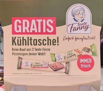 Edeka: 2 Tante Fanny Pizzateige kaufen, 1 Iso Kühltasche gratis dazu