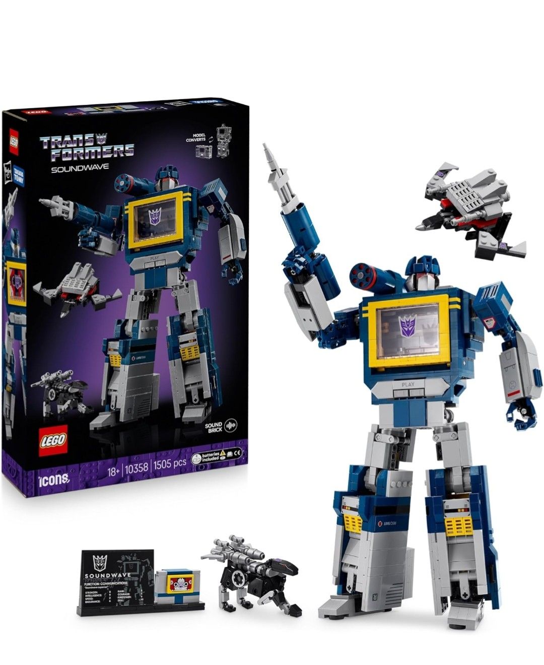 LEGO Icons Transformers: Soundwave LEGO Icons Transformers: Soundwave
