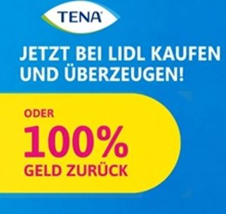 Wieder da! Lidl: TENA Produkt kostenlos ausprobieren