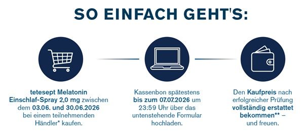 🩸 tetesept Melatonin Einschlaf Spray gratis ausprobieren