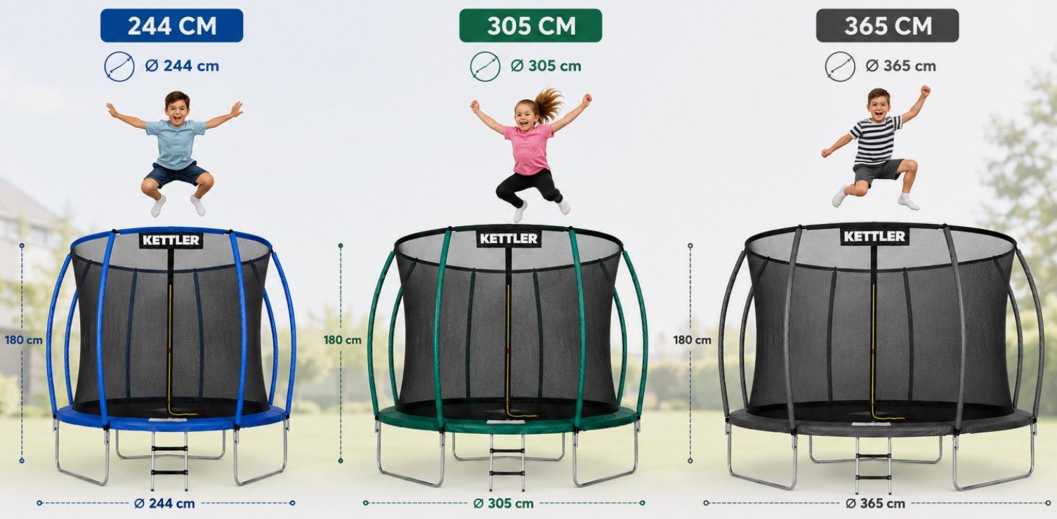 🦘100€ Rabatt auf Kettler Jump Trampoline mit Ø 204, 305 & 365 cm ab 169,99€ (statt 244€)