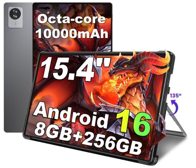📱 Jumper Z3   15,4 Zoll Tablet mit 8/256GB & 10.000mAh für 299,99€ (statt 360€)