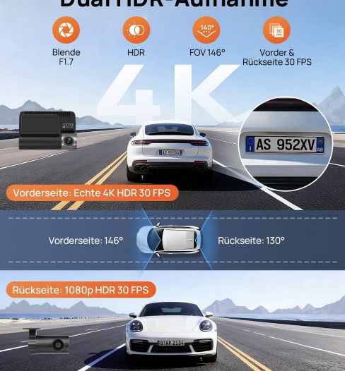 🚗 70mai 4K+1080P Dashcam mit STARVIS 2 & 128GB Karte für 179,99€ (statt 208€) 🚗 70mai 4K+1080P Dashcam mit STARVIS 2 & 128GB Karte für 179,99€ (statt 208€)