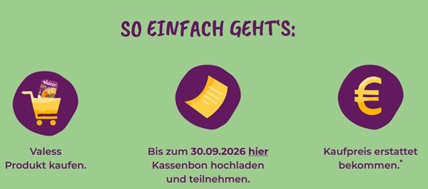 Es ist soweit! Valess Produkt gratis ausprobieren
