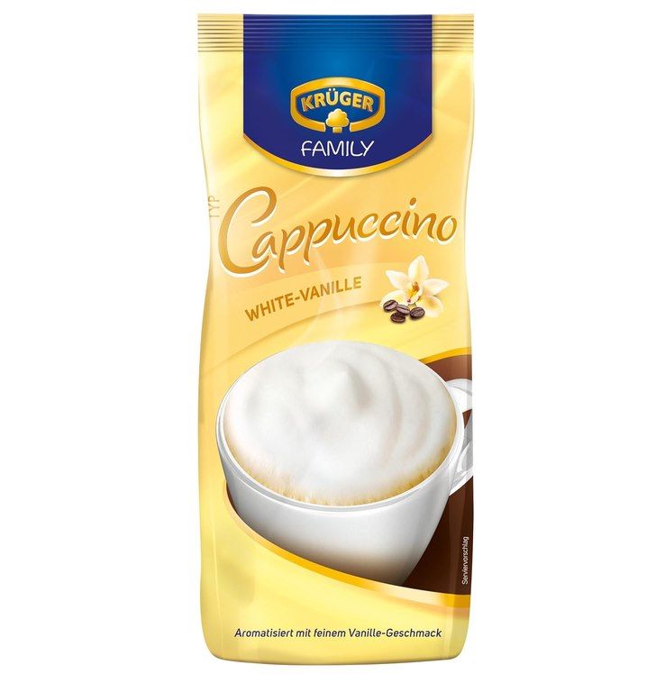 ☕ KRÜGER Family Cappuccino White Vanille ab 2,69€ (statt 5€)