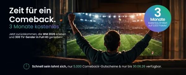 📺 Nur noch heute! 3 Monate waipu.tv Perfect Plus kostenlos