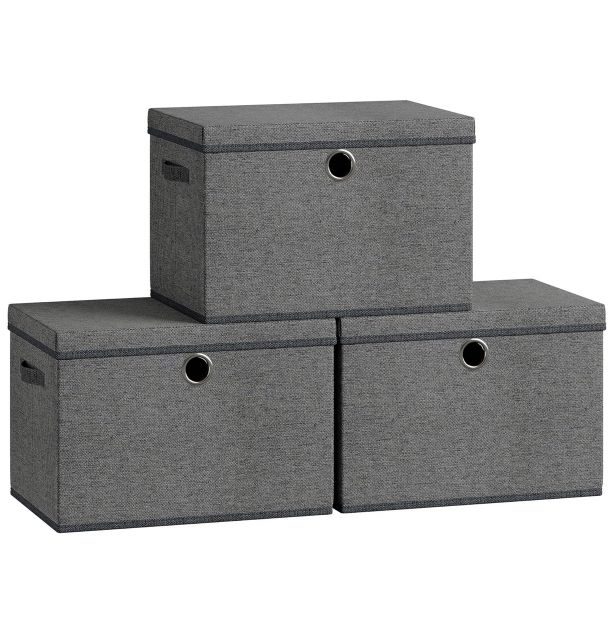 📦 3x SONGMICS Aufbewahrungsboxen mit Deckel & Griffen für 24,59€ (statt 30€)