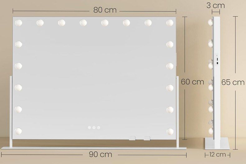 🪞 SONGMICS Schminkspiegel mit LED Beleuchtung (80x60cm) für 63,99€ (statt 80€) 🪞 SONGMICS Schminkspiegel mit LED Beleuchtung (80x60cm) für 63,99€ (statt 80€)