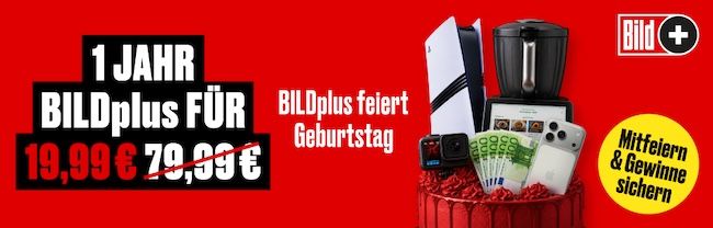 ➡️🔥 BILDplus Premium für 4,99€ mtl. (statt 12,99€) oder 1 Jahr BILDplus für 19,99€ (statt 80€)