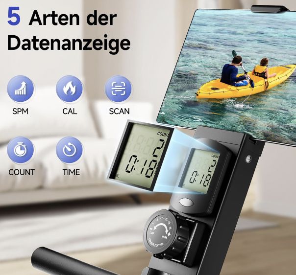 🚣🏻‍♂️ YPOO magnetisches Rudergerät mit 16 Stufen & App Anbindung für 229,99€ (statt 250€)