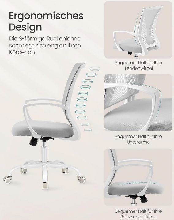 💺 SONGMICS Bürostuhl mit Netzbespannung & Wippfunktion für 42,99€ (statt 56€) 💺 SONGMICS Bürostuhl mit Netzbespannung & Wippfunktion für 42,99€ (statt 56€)