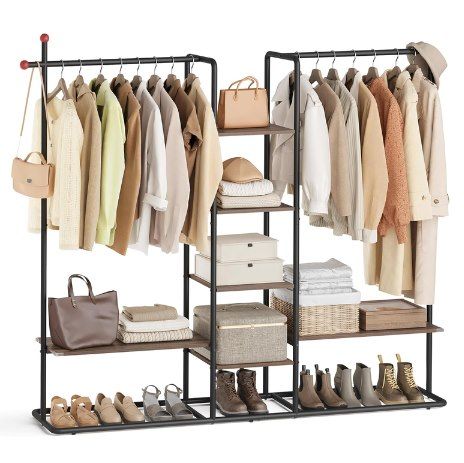 👚🧥 SONGMICS Garderobenständer mit 6 Ablagen für 37,99€ (statt 54€)