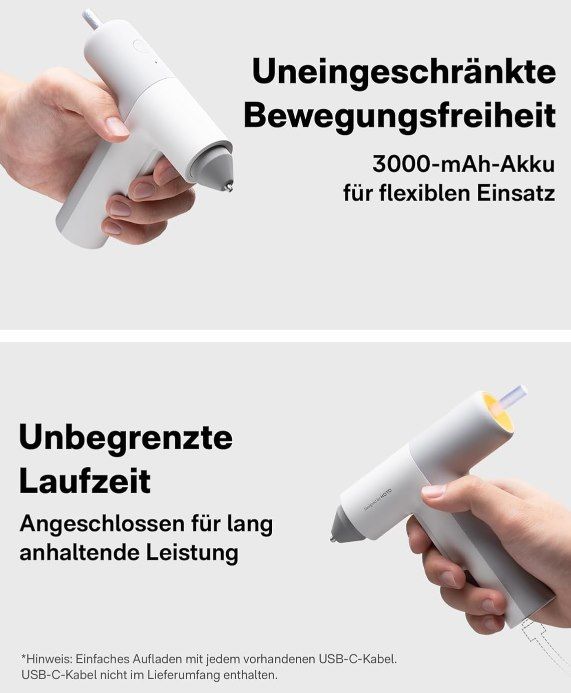 🔫 HOTO Akku Heißklebepistole Pro inkl. 40 Sticks für 29,99€ (statt 38€) 🔫 HOTO Akku Heißklebepistole Pro inkl. 40 Sticks für 29,99€ (statt 38€)