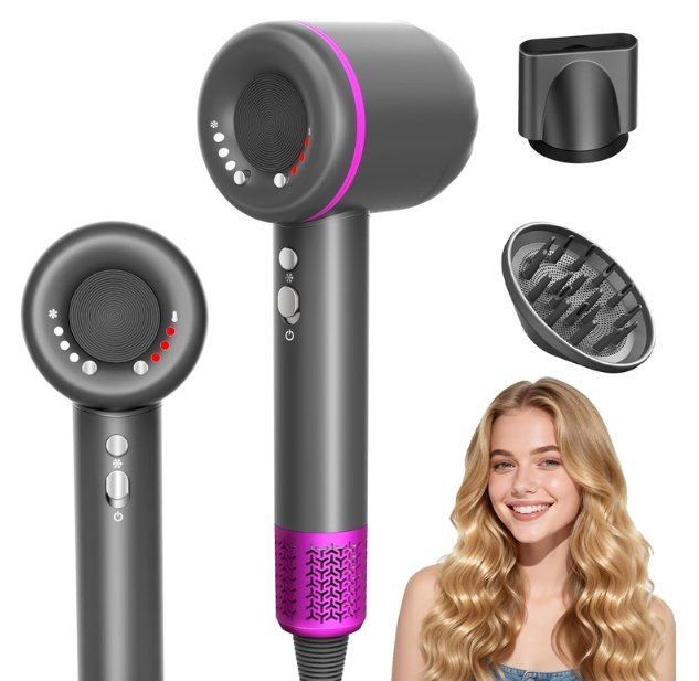👱‍♀️ PYIER Ionen Haartrockner inkl. Zubehör für 29,99€ (statt 60€)