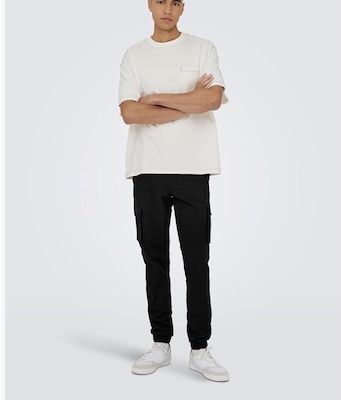 Only & Sons Male Cargo Hose in Schwarz für 25,99€ (statt 31€)
