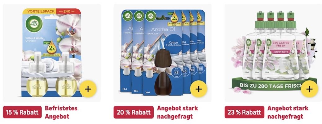 💨☺️ Amazon: Air Wick Sale z.B. Jasminblüte Lufterfrischer für 20€ (statt 24€) 💨☺️ Amazon: Air Wick Sale z.B. Jasminblüte Lufterfrischer für 20€ (statt 24€)
