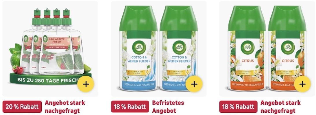 💨☺️ Amazon: Air Wick Sale z.B. Jasminblüte Lufterfrischer für 20€ (statt 24€) 💨☺️ Amazon: Air Wick Sale z.B. Jasminblüte Lufterfrischer für 20€ (statt 24€)