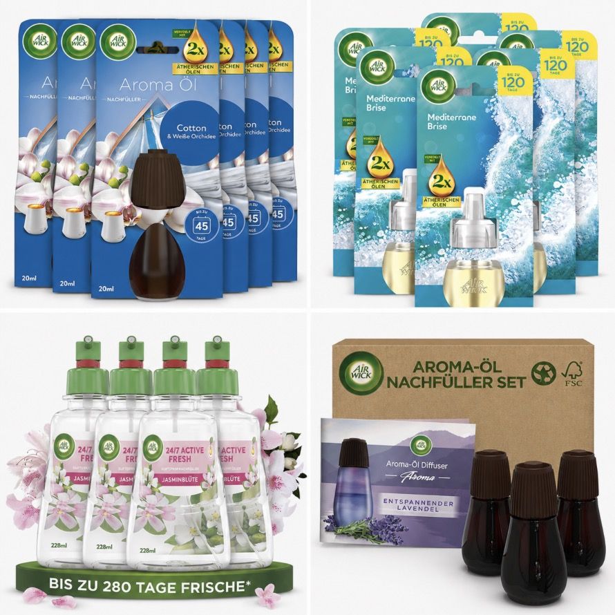 💨☺️ Amazon: Air Wick Sale z.B. Jasminblüte Lufterfrischer für 20€ (statt 24€)