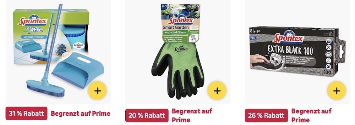 đź§˝ Amazon: Spontex Haushalts- und Reinigungsprodukte im Sale z.B. AllÂzweckÂtuch ab 5€ (statt 10€) đź§˝ Amazon: Spontex Haushalts und Reinigungsprodukte im Sale z.B. AllÂzweckÂtuch ab 5€ (statt 10€)