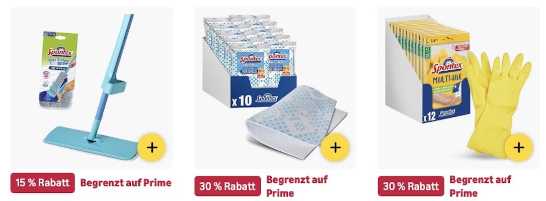 đź§˝ Amazon: Spontex Haushalts- und Reinigungsprodukte im Sale z.B. AllÂzweckÂtuch ab 5€ (statt 10€) đź§˝ Amazon: Spontex Haushalts und Reinigungsprodukte im Sale z.B. AllÂzweckÂtuch ab 5€ (statt 10€)