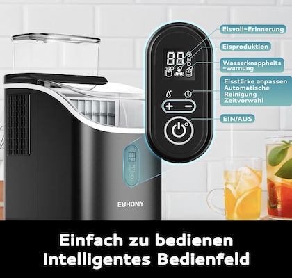15kg! EUHOMY Eiswürfelmaschine mit 16🧊 in 13 Min für 144€ (statt 170€) 15kg! EUHOMY Eiswürfelmaschine mit 16🧊 in 13 Min für 144€ (statt 170€)