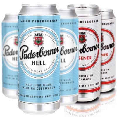 🍺 24x Paderborner Pilsener oder Helles je 0,5l für 11,15€ (statt 25€) ➡️ nur 46 Cent / Dose