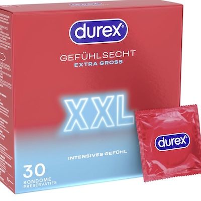 🍆 30x Durex Gefühlsecht XXL Kondome für 22,94€ (statt 30€) – 0,76€ pro Stück