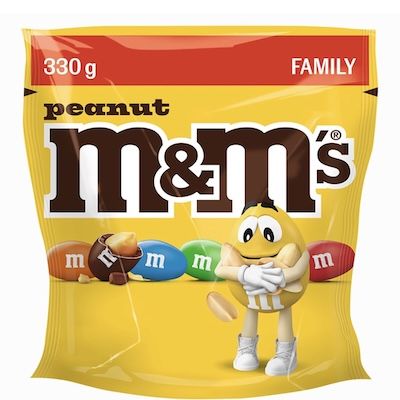 1,32kg! 🍫 4x 330g M&M’s Peanut Knackige Schokolinsen für 16,96€ (statt 22€)