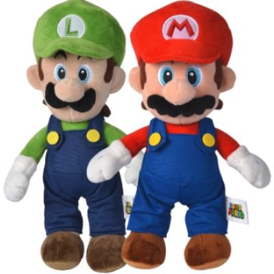 🍕🍄 Simba Super Mario oder Luigi Plüschfigur 30cm je ab 7,99€ (statt 12€)