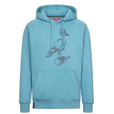 👕 DERBE Hoodie Sturmmöwe Mono mit Möwenprint in Milky Blue für 35,98€ (statt 60€)