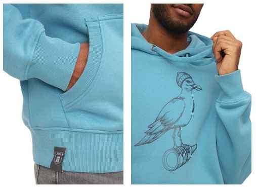 👕 DERBE Hoodie Sturmmöwe Mono mit Möwenprint in Milky Blue für 35,98€ (statt 60€) 👕 DERBE Hoodie Sturmmöwe Mono mit Möwenprint in Milky Blue für 35,98€ (statt 60€)