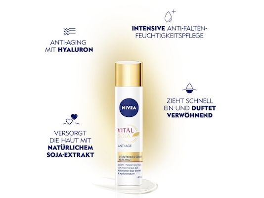 🧴 40ml NIVEA Vital SOJA Anti-Age Straffendes Serum für 7,40€ (statt 12€) 🧴 40ml NIVEA Vital SOJA Anti Age Straffendes Serum für 7,40€ (statt 12€)