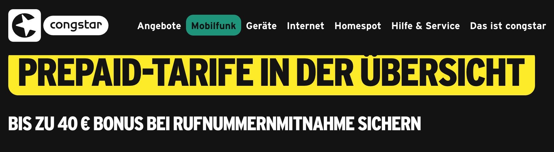 Gratis! 🧨 Congstar Prepaid Tarife durch Rufnummermitnahme ➡️ bis 16 Wochen gratis Gratis! 🧨 Congstar Prepaid Tarife durch Rufnummermitnahme ➡️ bis 16 Wochen gratis