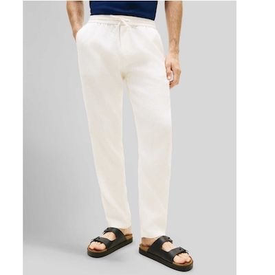 👖 Tommy Hilfiger Herren Chino Harlem Po Sorona Linen Chinohose für 58,32€ (statt 77€)