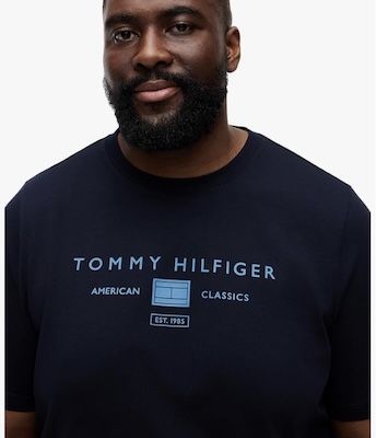 🐻👕 Tommy Hilfiger Brand Love Text Box Tee Kurzarm T Shirt ab 20,80€ (statt 33€) XXL ➡️ 4XL