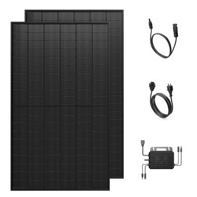 ☀️ Solakon Balkonkraftwerk inkl. 800W ⚡️ Wechselrichter + 2x 500W Solarmodule für 270€ (statt 330€)