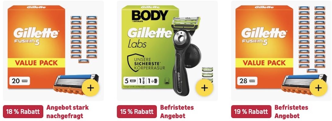 🔝🤑🪒 Amazon: Gillette Sale 👉🏻 Body & Intimate Rasierer + 5 Klingen für 30€ (statt 35€) 🔝🤑🪒 Amazon: Gillette Sale 👉🏻 Body & Intimate Rasierer + 5 Klingen für 30€ (statt 35€)