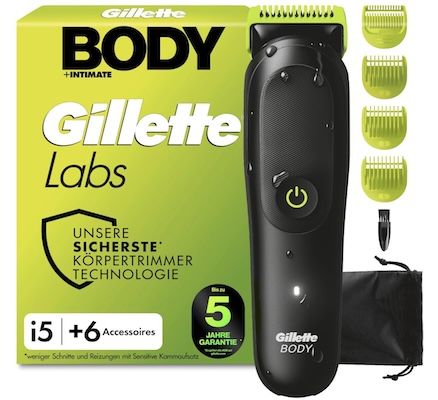 Gilletten Labs i5 Body + Intimate Trimmer für 55,19€ (statt 65€) Gilletten Labs i5 Body + Intimate Trimmer für 55,19€ (statt 65€)