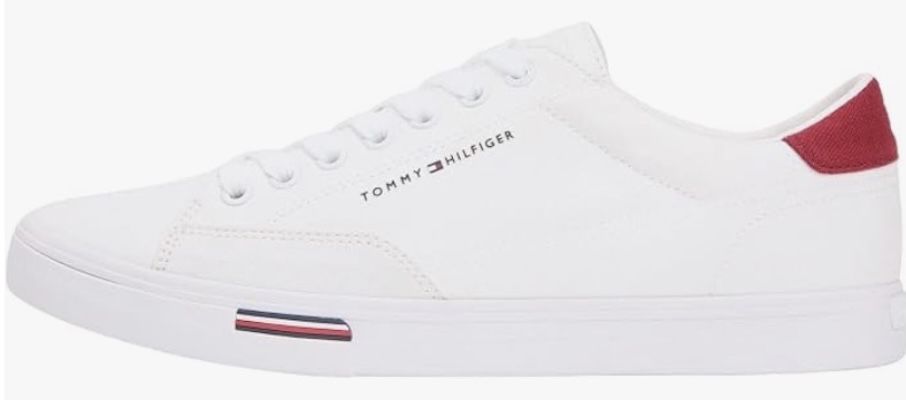 ⚪️👟 Tommy Hilfiger Herren Vulc Core RWB Long Lace CVS Sneaker ab 44,99€ (statt 56€)