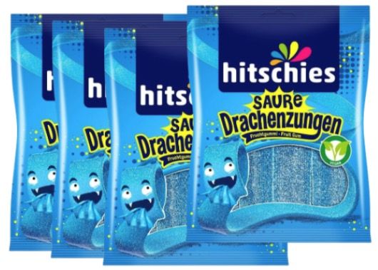 👅 4x Hitschies Saure Drachenzungen Fruchtgummi für 3,57€ (statt 6€)   0,89€ je Tüte