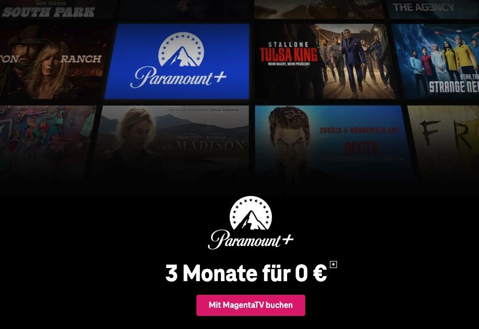 🧨 Paramount+ Standard oder Premium 3 Gratis Monate für Magenta Kunden (statt 30€)