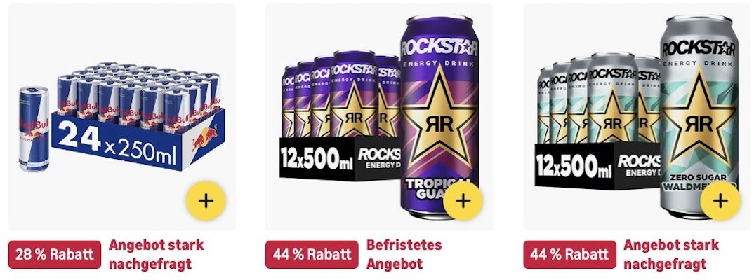 🤯⚡️Amazon: TOP Preise auf Energy Drinks z.B. 24x Red Bull Energy 250ml ab 23€ (statt 36€)