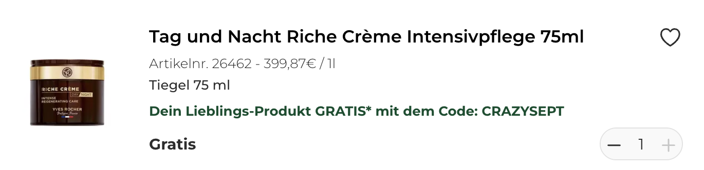 đ„ Yves Rocher: 1. teurerer Artikel GRATIS bei 2 Artikeln đ§š ab 20⏠MBW + VSK-frei đ„ Yves Rocher: 1. teurerer Artikel GRATIS bei 2 Artikeln đ§š ab 20⏠MBW + VSK frei