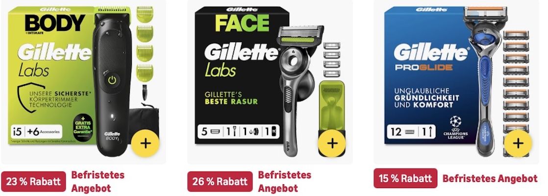 🔝🤑🪒 Amazon: Gillette im frühen Prime Sale mit bis -43% 👉🏻 Body & Intimate Rasierer + 5 Klingen für 30€ (statt 35€) 🔝🤑🪒 Amazon: Gillette im frühen Prime Sale mit bis 43% 👉🏻 Body & Intimate Rasierer + 5 Klingen für 30€ (statt 35€)