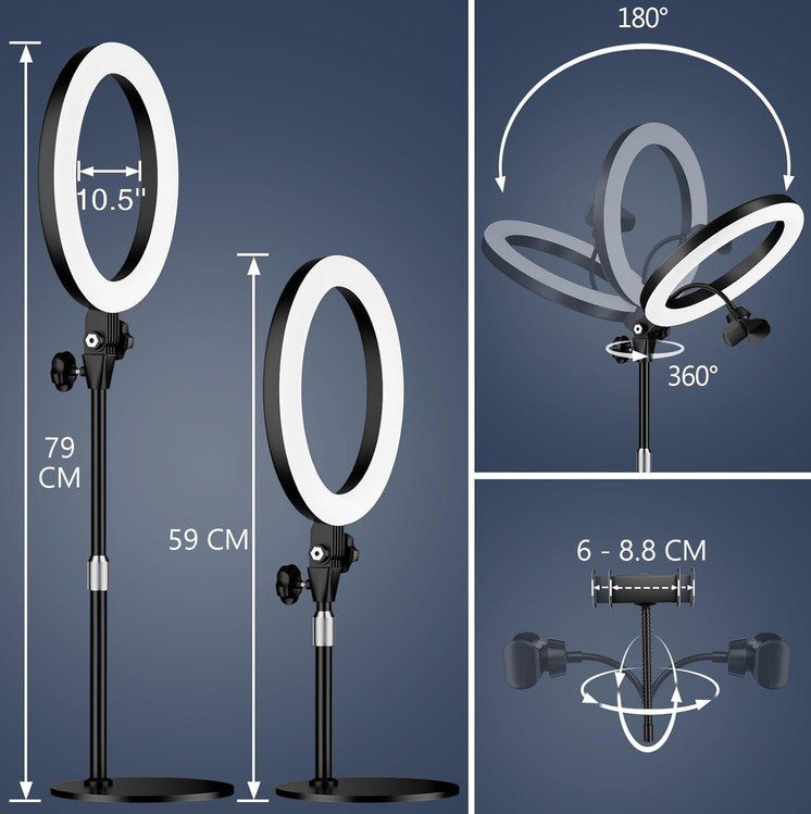 💡 Yarrashop LED Ringlicht mit Stativ & 3 Lichtfarben für 20,79€ (statt 32€) 💡 Yarrashop LED Ringlicht mit Stativ & 3 Lichtfarben für 20,79€ (statt 32€)