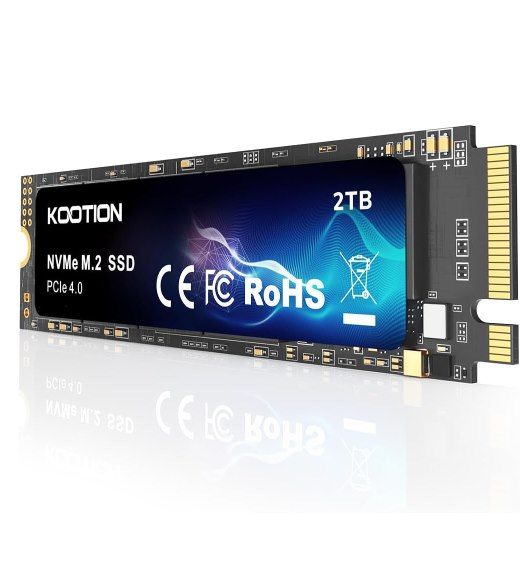 💾 KOOTION 2TB Nvme SSD PCIe 4.0 für 189€ (statt 239€)