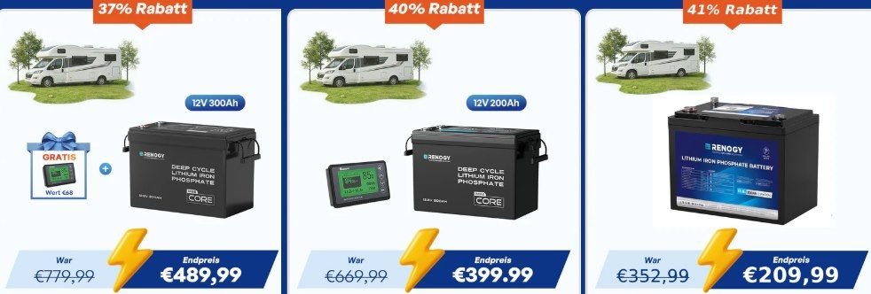 🔋 Renogy Sale mit bis zu 50% + 10% Extra z.B. Core Mini 300Ah LiFePo4 für 370,80€ (statt 450€) 🔋 Renogy Sale mit bis zu 50% + 10% Extra z.B. Core Mini 300Ah LiFePo4 für 370,80€ (statt 450€)